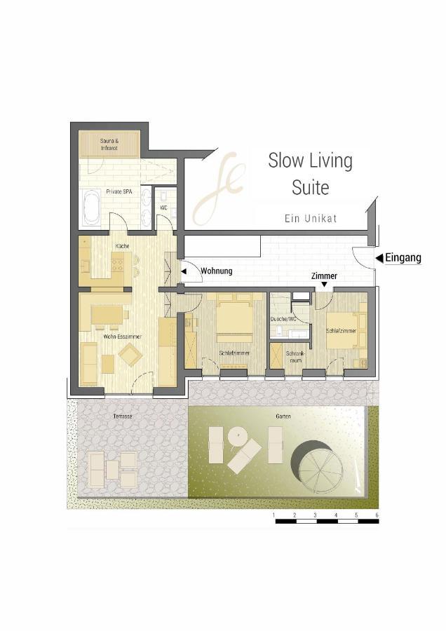 Slow Living Suite - Ferienwohnung Mit Privater Sauna & Garten Fiss Exterior photo